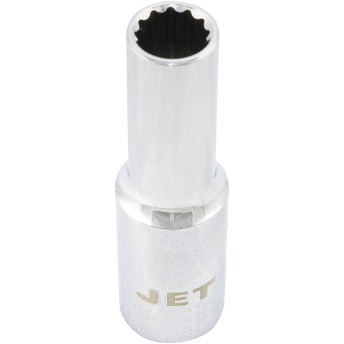 Chrome Socket, 9/16", 1/2" Drive, 12 Points, Deep