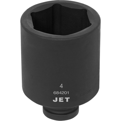 Socket, Impact, 4", 1" Drive, 6 Points, Deep