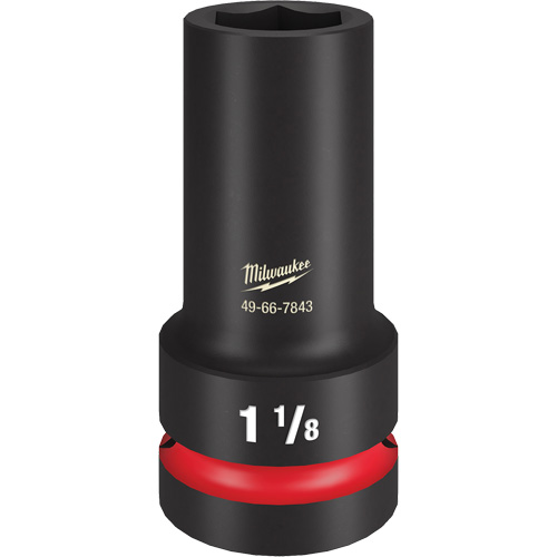 Shockwave Impact Duty™ Thin Wall Extra Socket, Impact, 1-1/8", 1" Drive, 6 Points, Deep