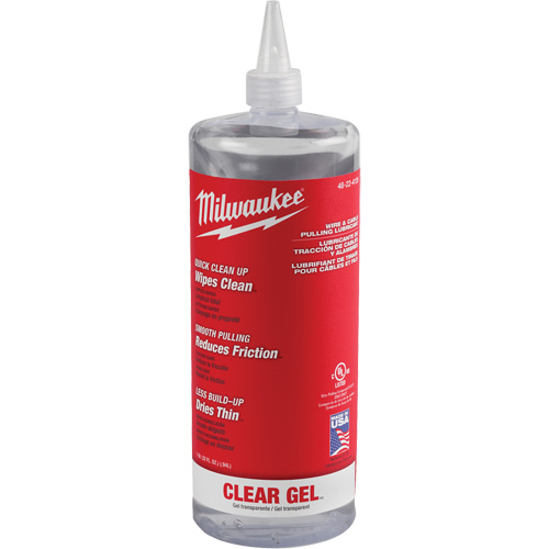 Wire & Cable Pulling Clear Gel Lubricant, Squeeze Bottle