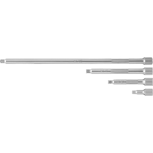 Drive Extension Set, 1/4" Drive, Chrome Finish, 4 Pcs