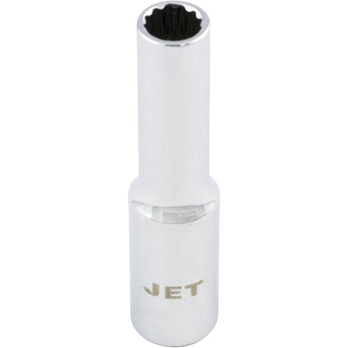 Chrome Socket, 7 mm, 1/4" Drive, 12 Points, Deep