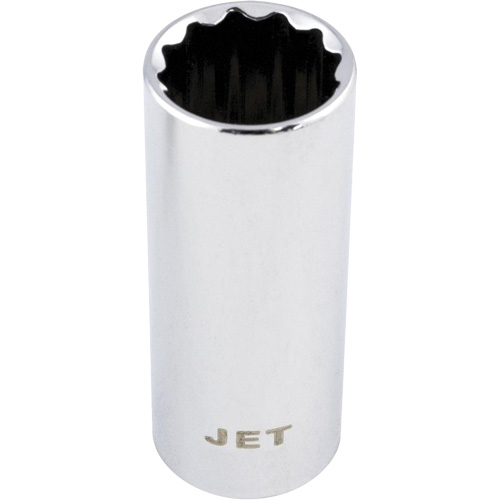 Chrome Socket, 11 mm, 1/4" Drive, 12 Points, Deep