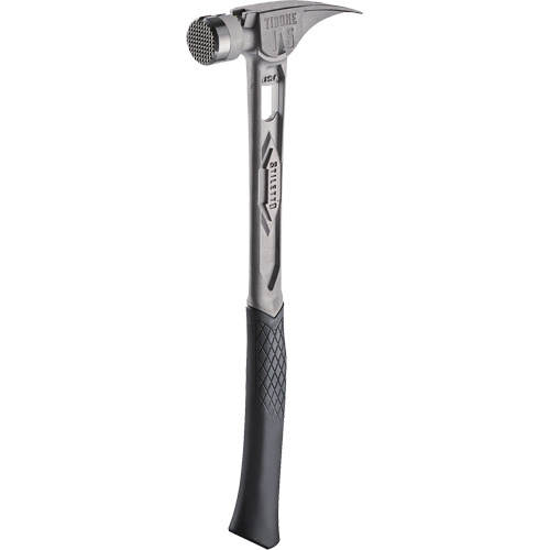 TIBONE™ Milled Titanium Framing Hammer, 15 oz., Solid Steel Handle, 17-17/50" L