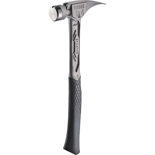 TIBONE™ Smooth Titanium Framing Hammer, 14 oz., Solid Steel Handle, 15-1/4" L