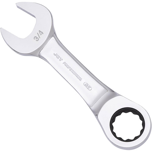 SAE Ratcheting Stubby Combination Wrench