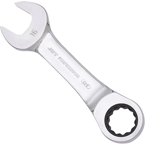 Metric Ratcheting Stubby Combination Wrench