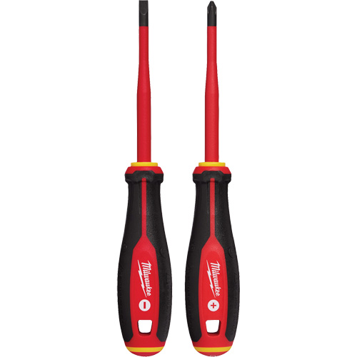 Insulated Slim Tip Screwdriver Set, 2 Pcs., Magnetic