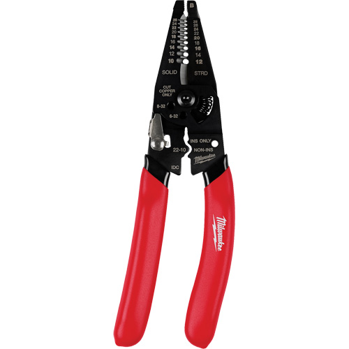 Multi-Purpose Dipped Grip Wire Stripper & Cutter with Reinforced Head