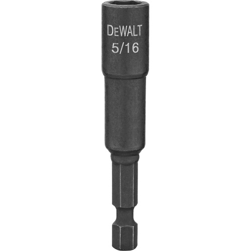 Impact Ready Magnetic Nut Driver, Hex, 1/4" Tip, 5/16" Drive Size, 2-9/16" Length