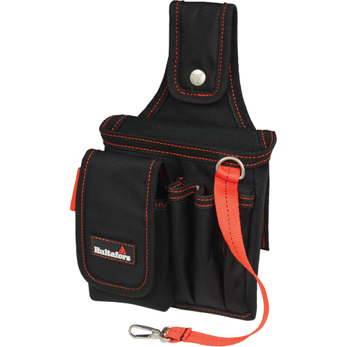 Small Technician's Pouch, Ballistic Polyester, Black/Red