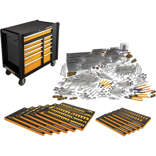 Master Mechanic's Hand Tool Set & Mobile Work Station, 614 Pieces