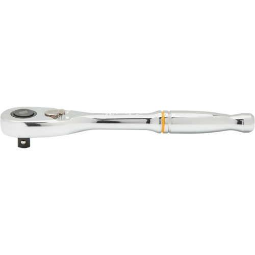 90-Tooth Quick Release Teardrop Ratchet, 1/4" Drive, Ergonomic Handle