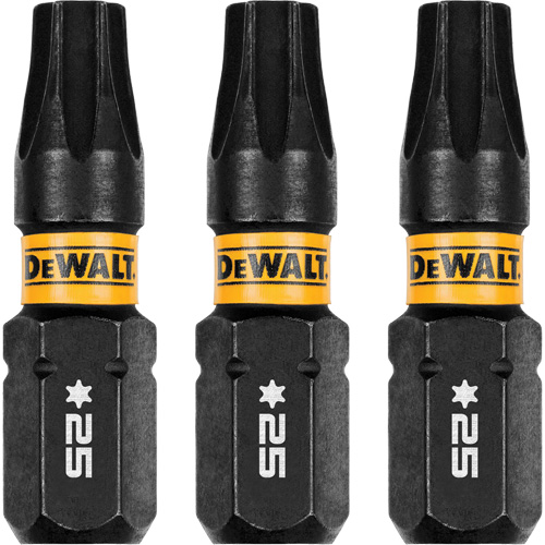 3-Piece FLEXTORQ® Impact Screwdriving Bits, Torx, T-25, 1/4" Drive