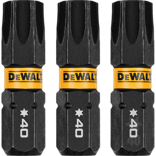 3-Piece FLEXTORQ® Impact Screwdriving Bits, Torx, T-40, 1/4" Drive