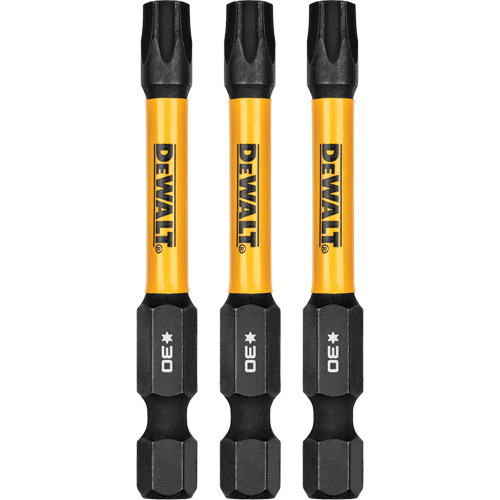 3-Piece FLEXTORQ® Impact Screwdriving Bits, Torx, T-30, 1/4" Drive