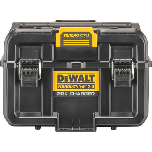 ToughSystem® 2.0 20V Dual Port Charger, 14" x 15" x 9", Black/Yellow