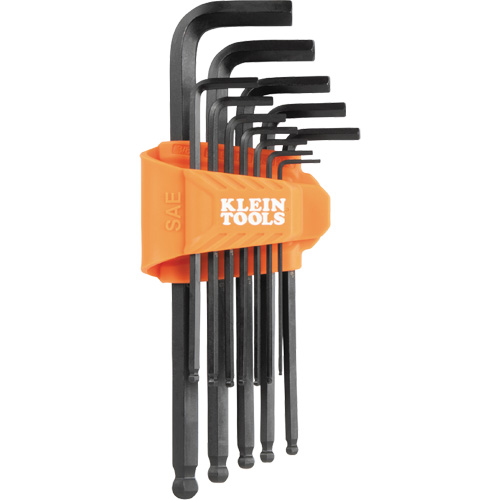 L-Style Ball-End Hex Key Wrench Set, 12 Pcs., Imperial