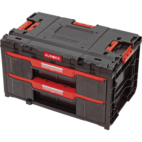 Arx® 2-Drawer Toolbox, 23-1/10" x 15" x 13-2/5", Black