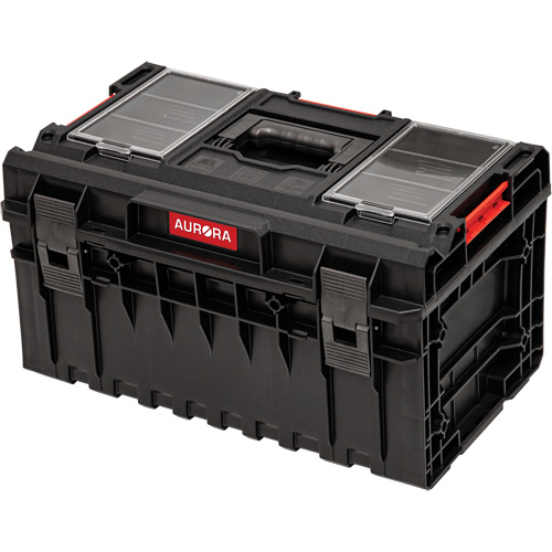 Arx® Medium Toolbox, 23" x 15-1/5" x 12-3/5", Black