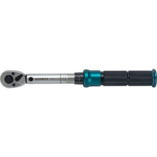 72-Tooth Torque Wrench, Click, 1/4" Square Drive, 20 - 200 in-lbs.