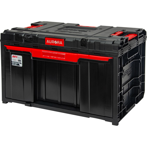 Arx® Single Drawer Toolbox, 11-1/5" W x 18-3/10" D x 9-1/10" H, Black/Red