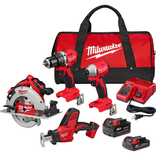 4-Tool Combo Kit, Lithium-Ion, 18 V