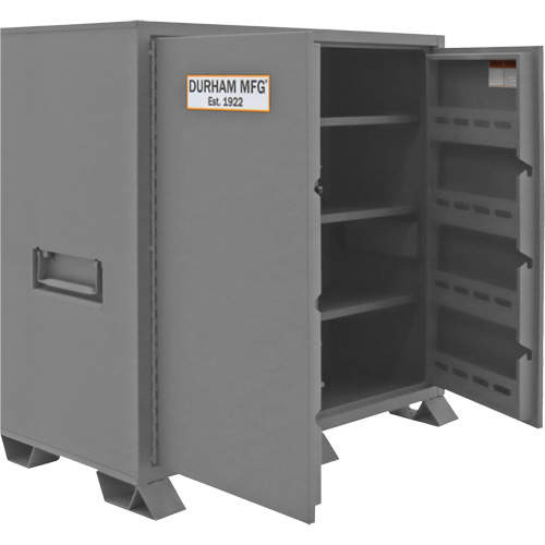 Jobsite Storage Cabinet, Steel, 59 Cubic Feet, Grey