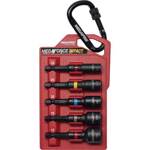 SAE Nutsetter Bit Set, 5 Pcs., Nutsetter