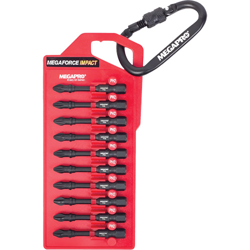 Impact Bit Set, 10 Pcs., Phillips