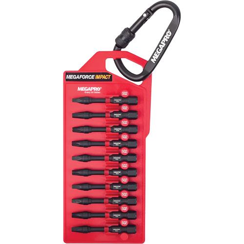 Impact Bit Set, 10 Pcs., Square