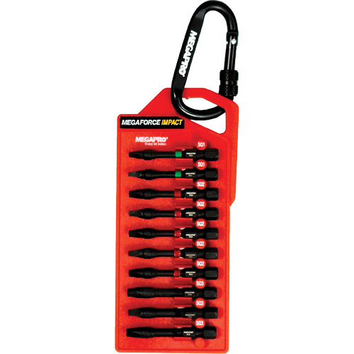 Impact Bit Set, 10 Pcs., Square