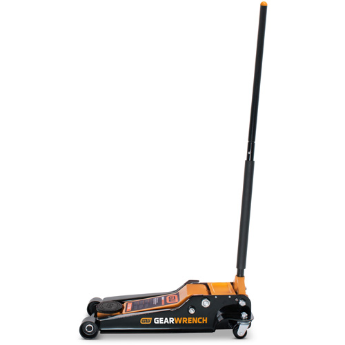 Low Profile Floor Jack, 3.5 Ton(s) Capacity, 3-3/4" Lowered, 21-3/4" Raised, Manual Hydraulic
