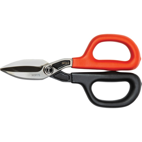 Straight Pattern Tinner Snips, 1-31/50" Cut Length, Straight Cut