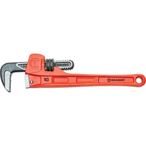 SLIM JAW™ Pipe Wrench, 1-9/10" Jaw Capacity, 10" Long, Powder Coated Finish, Non-Ergonomic Handle