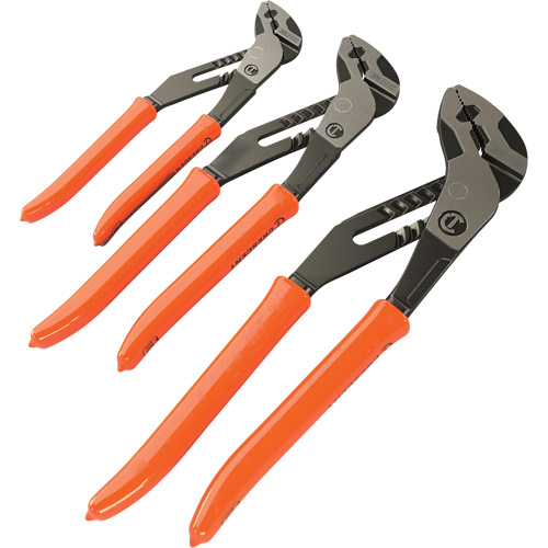 Z2™ K9™ Straight Jaw Dipped Handle Tongue & Groove Plier Set, 3 Pieces