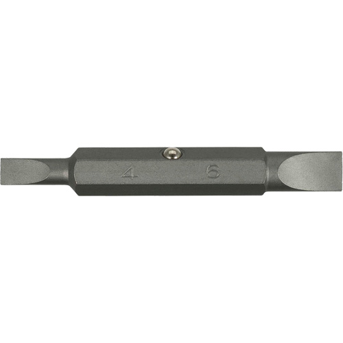 Screwdriver Bit, Slot, 4 mm/6 mm