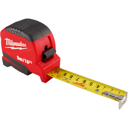 Compact Tape Measure, 1" x 16'
