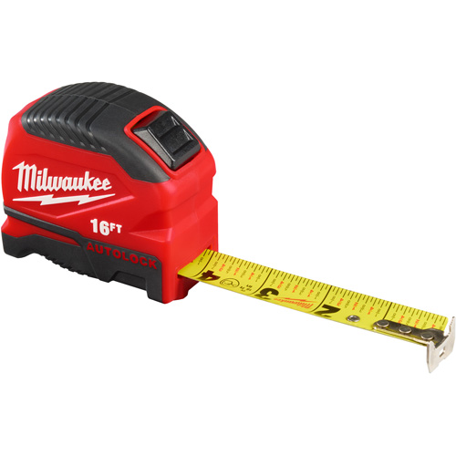 Auto-Lock Tape Measure, 1" x 16'