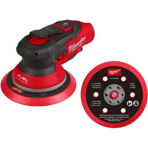 M12™ FUEL™ 6" Random Orbital Sander, 6" Sand Paper, 12 V