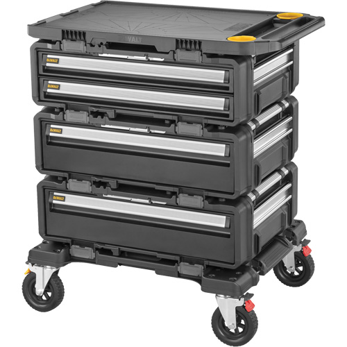 TOUGHSYSTEM® 2.0 DXL™ 5-in-1 Modular Workstation, 34" x 25-4/5" x 39", Black/Yellow
