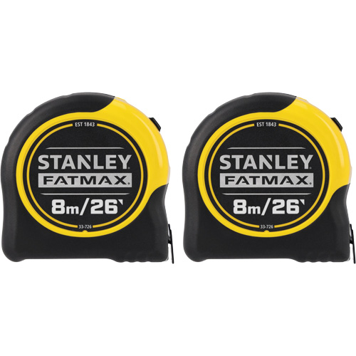 FATMAX® Classic Tape Measures, 1-1/4" x 26'/8 m, Imperial & Metric Graduations