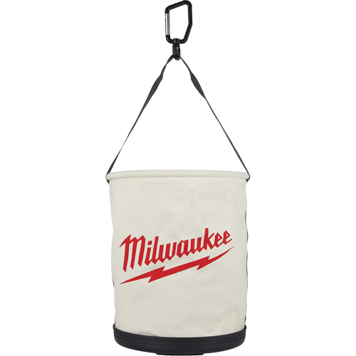 Utility Bucket Bag, 11-81/100" L x 11-81/100" W x 14-57/100" H, Polyester, White