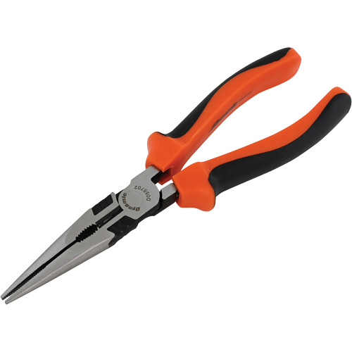 Long Nose Pliers with Comfort Handles, 8" L