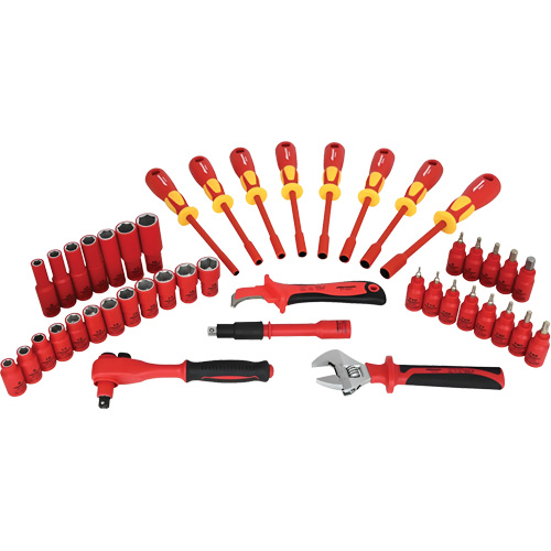 Insulated Socket & Tool Set, 44 Pcs