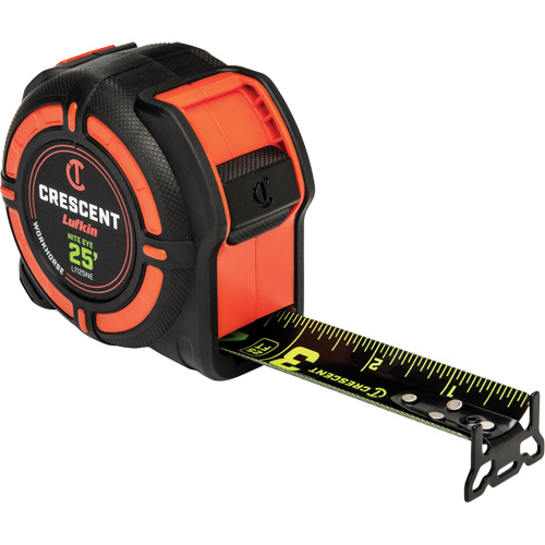 WORKHORSE NITE EYE Tape Measure, 1-1/4" x 25', SAE Graduations