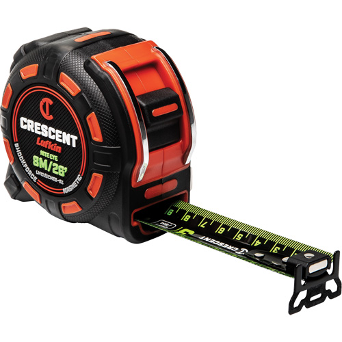Shockforce™ NITE EYE Magnetic Tape Measure, 1-1/4" x 25', SAE/Metric Graduations