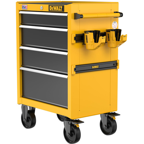 Heavy-Duty Rolling Tool Chest, 4 Drawers, 26" W x Yellow