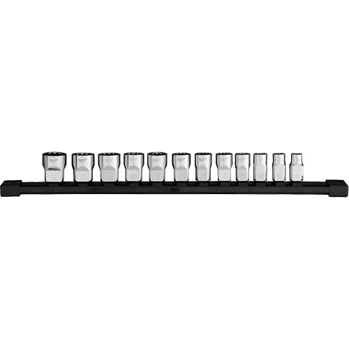 12-Point Metric Socket Set, 12 Pcs, 3/8" Drive Size