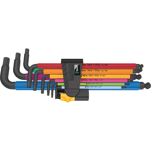 950/9 Hex-Plus Multicolour L-Key Set, 9 Pcs., Imperial
